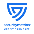 SecurityMetrics card safe certification logo